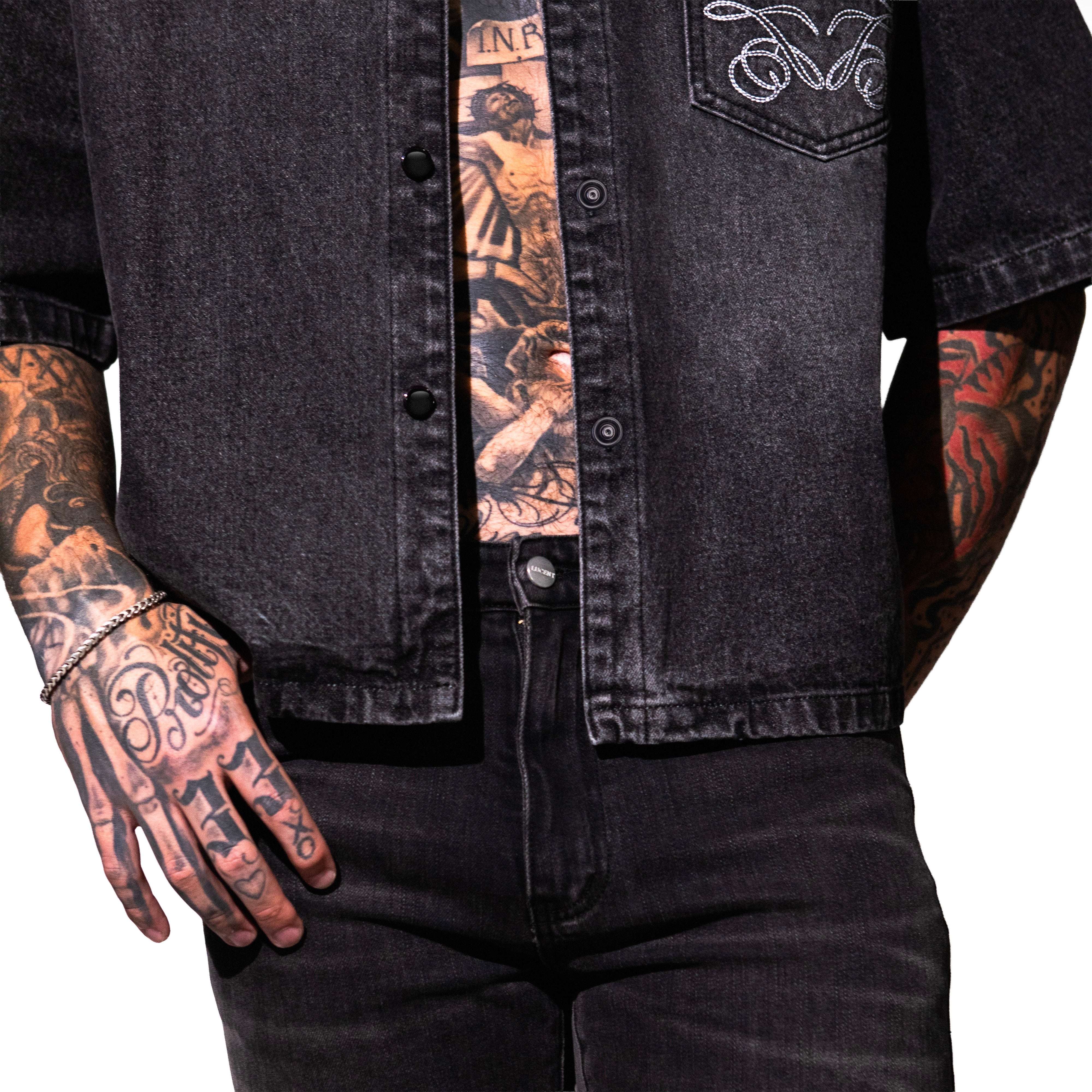 THE NOIR DENIM TOP - Image 4